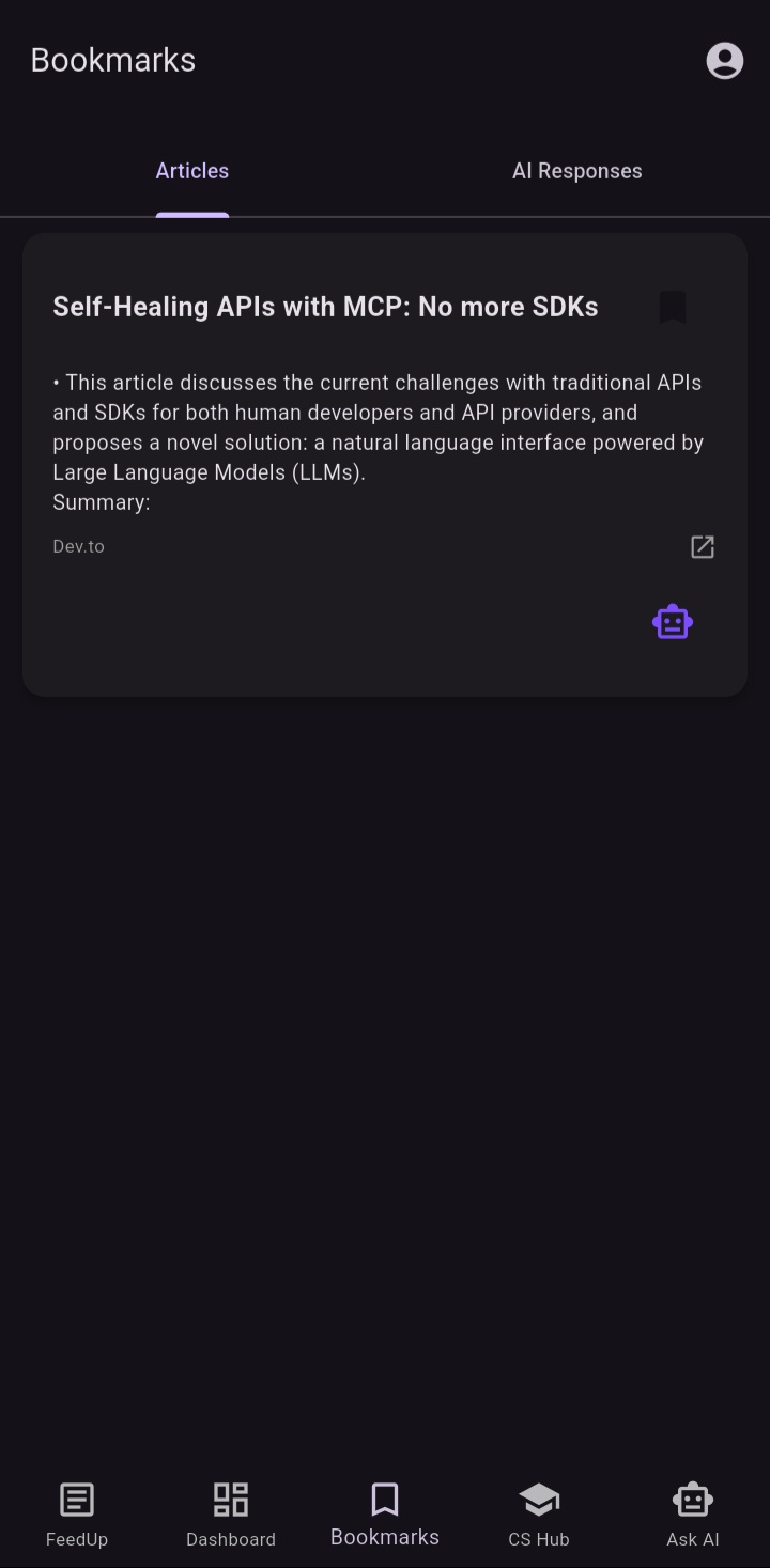 Bookmarks Page Screenshot